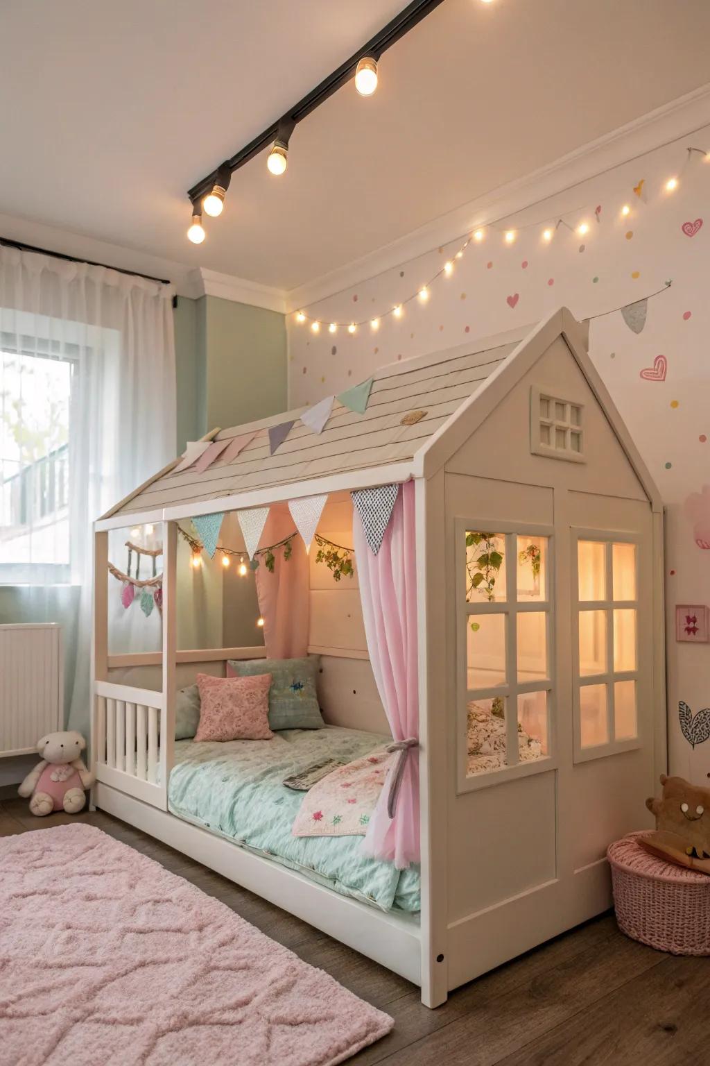 Transform bedtime into a magical adventure with a cottage-style bed.