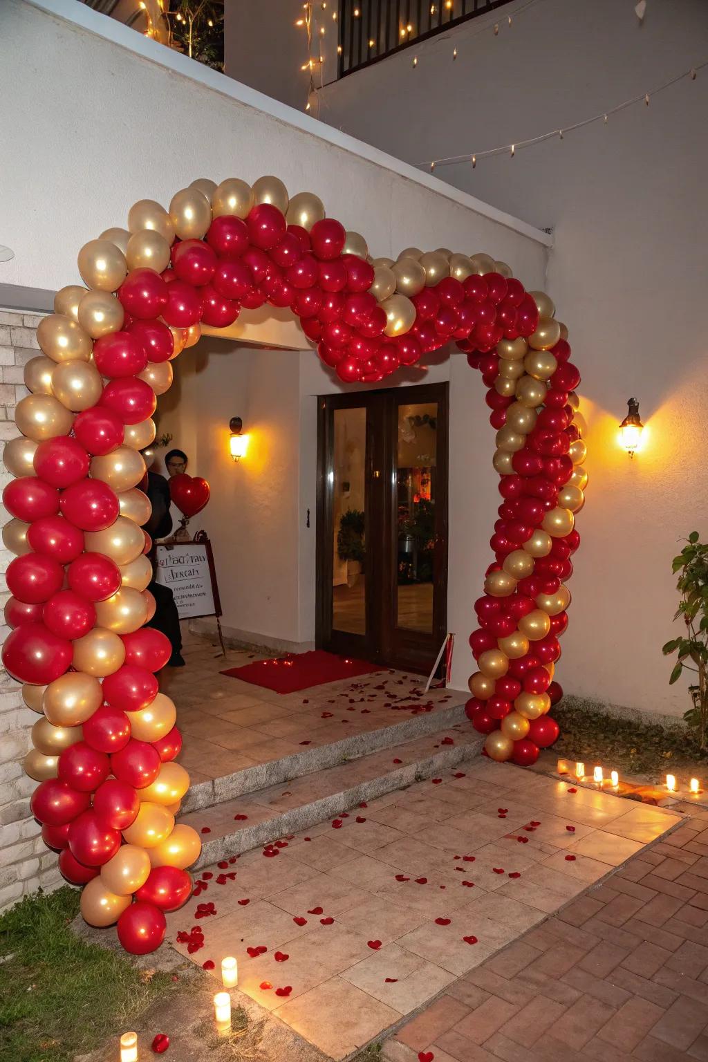 Welcome your esteemed guests with a mesmerizing balloon garland.