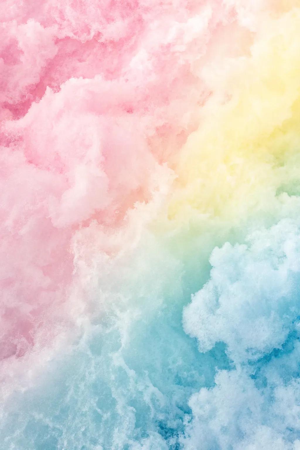 Experience the serene elegance of a watercolor background achieved with delicate pastel blends.