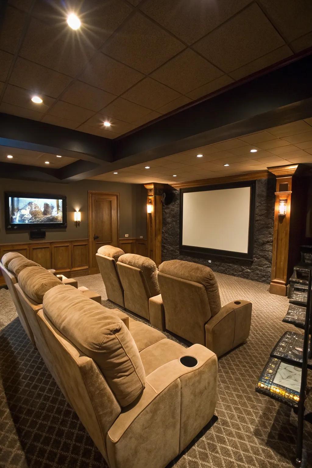 Enjoy a cinematic escape in the solace of your own dwelling.