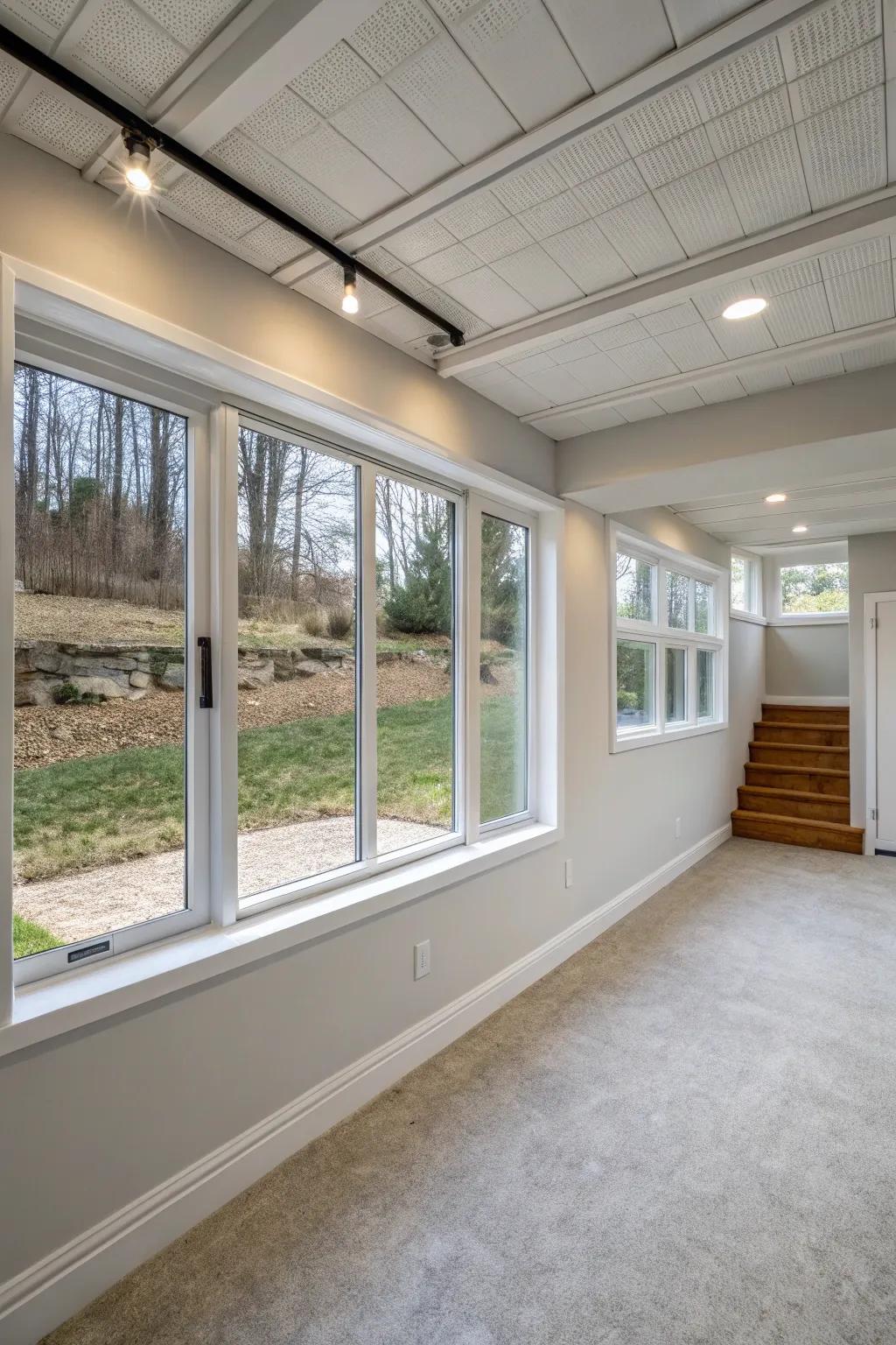 Egress windows have the potential to turn a poorly lit basement into a vibrant, airy escape.