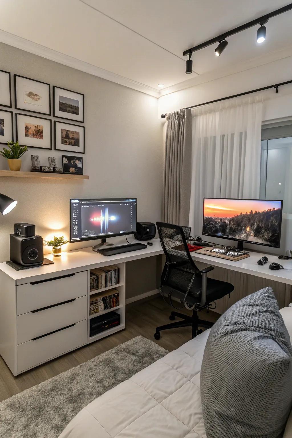 Amplify your streaming efficiency with a setup using two screens.