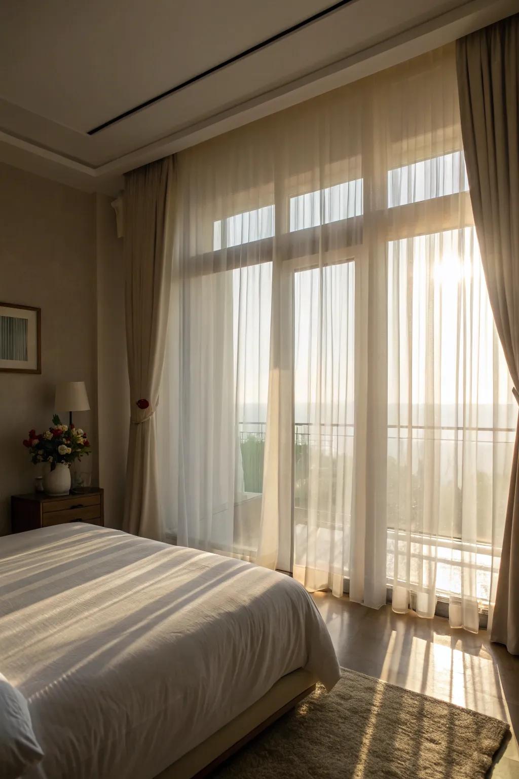 Gossamer panels introduce a hint of sophistication and lightness to your area.