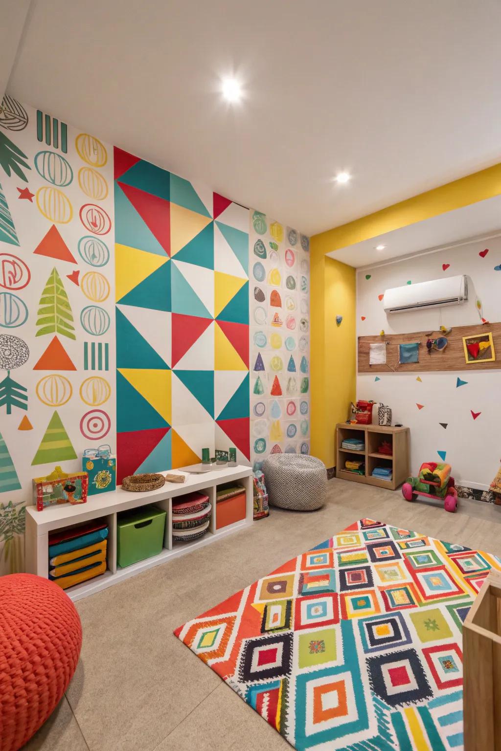 Transform a plain room into a world of vibrant colors and themes.
