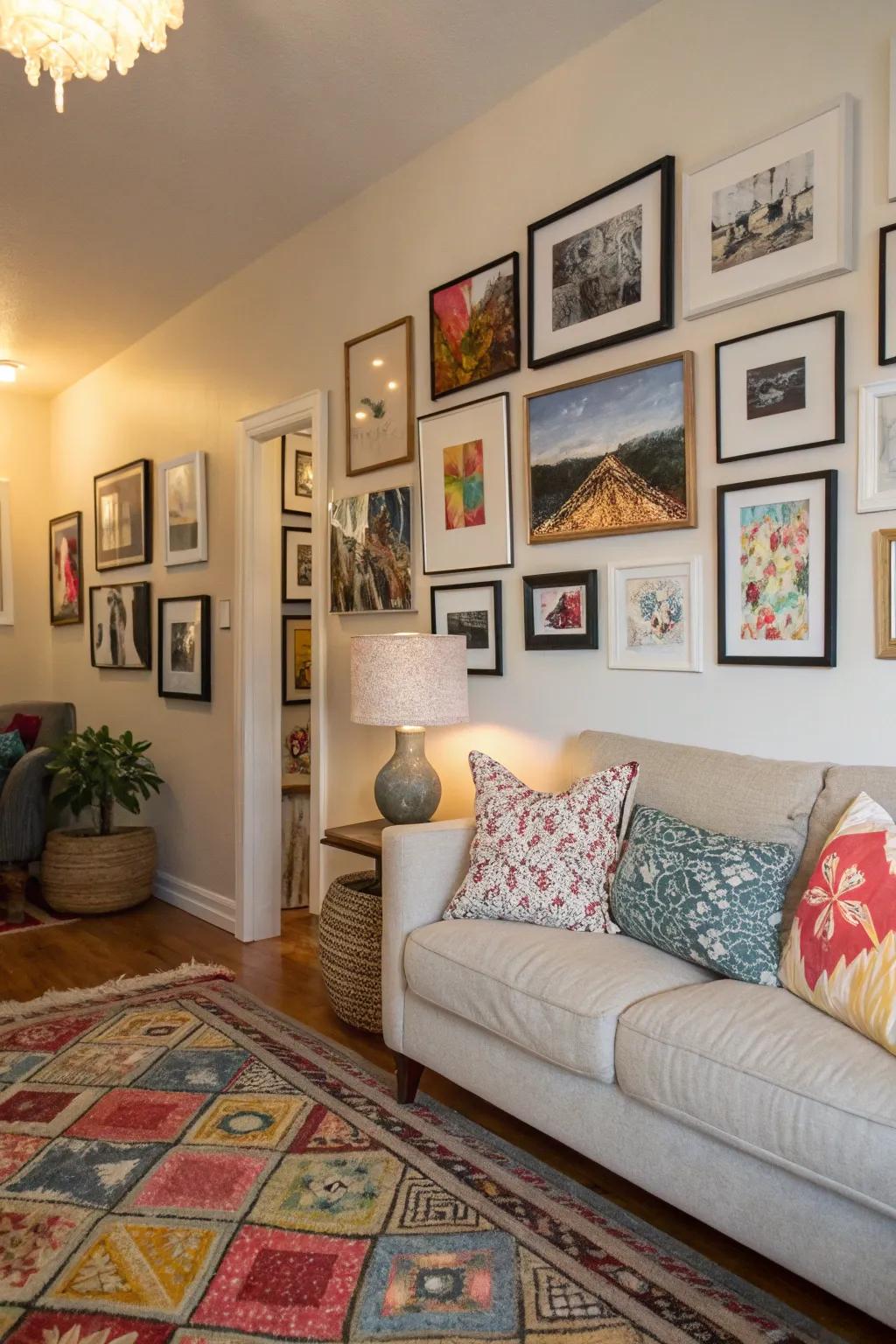 Showcase your style with a beautiful gallery wall.