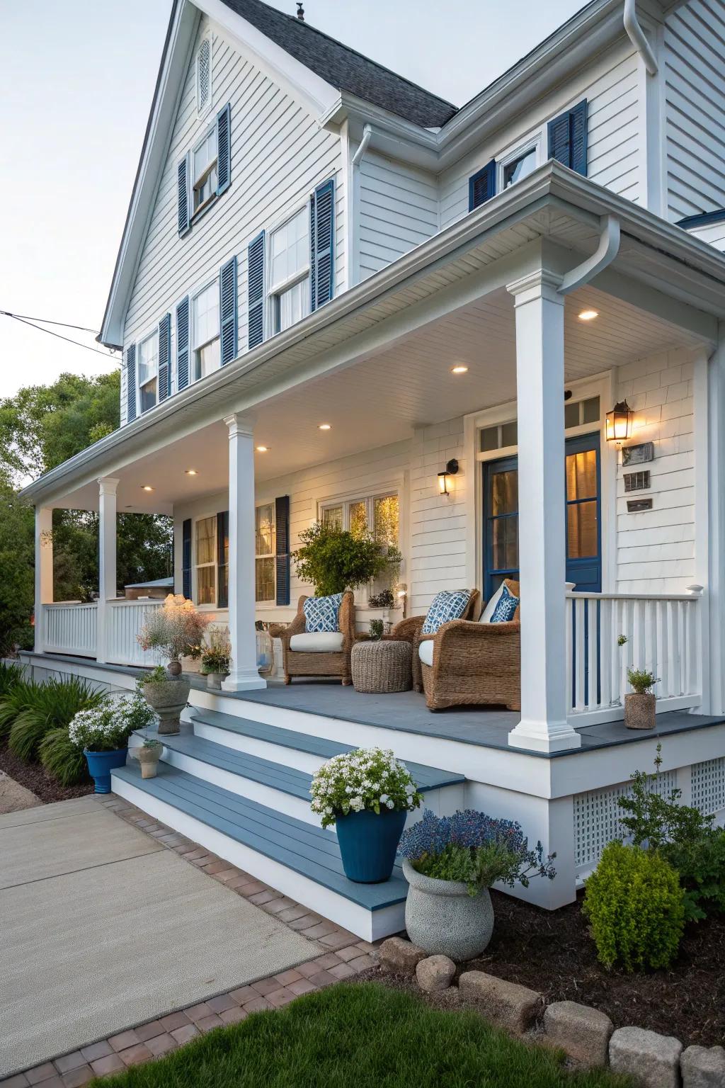 A rejuvenated front porch can redefine your home's facade.