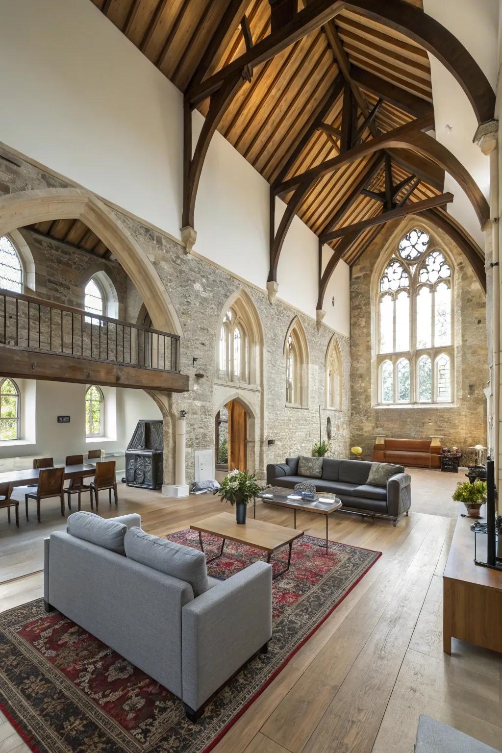 An expansive living zone where grandeur intertwines with ease.