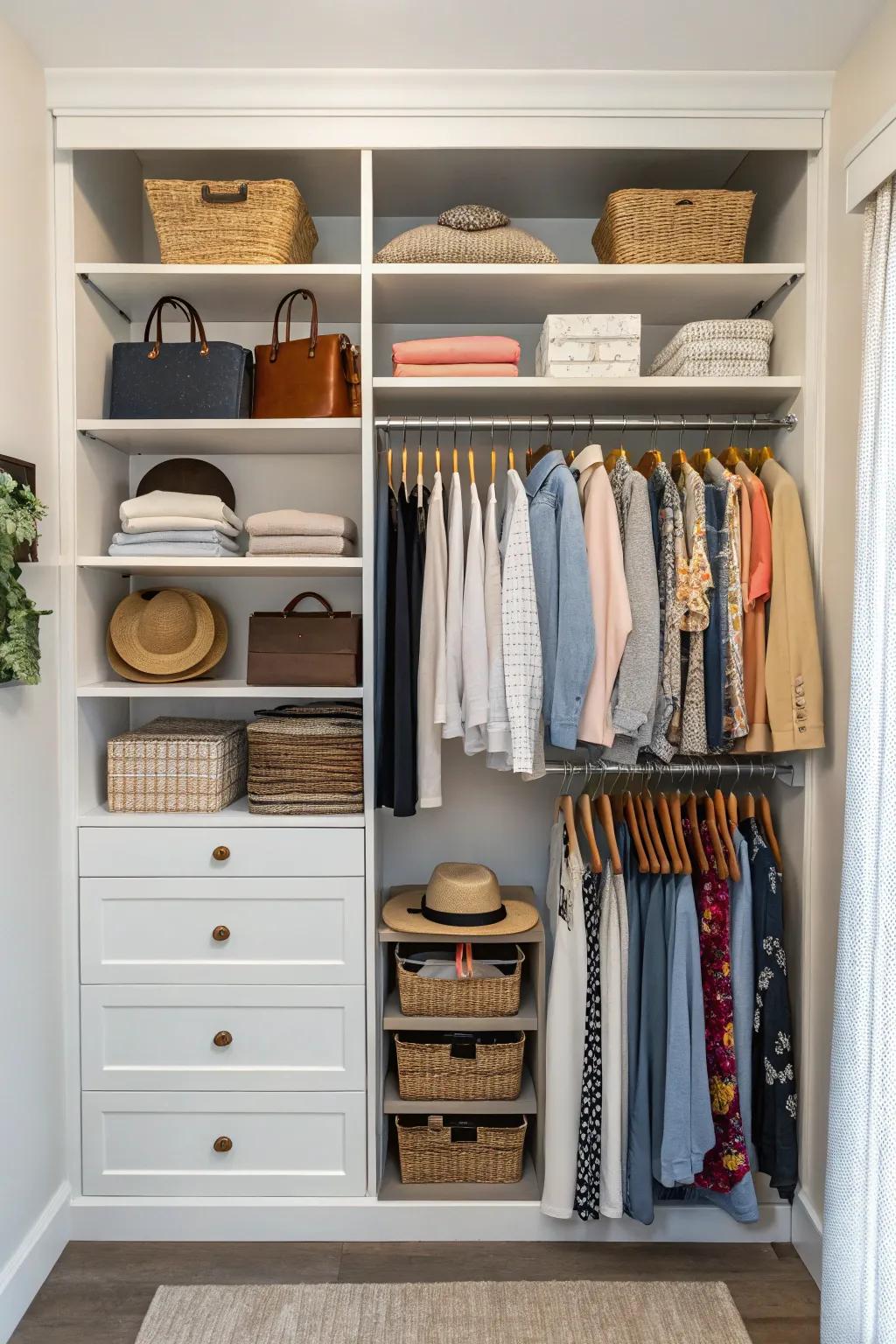 Clear visibility and ease of access to cherished items are hallmarks of open shelving.