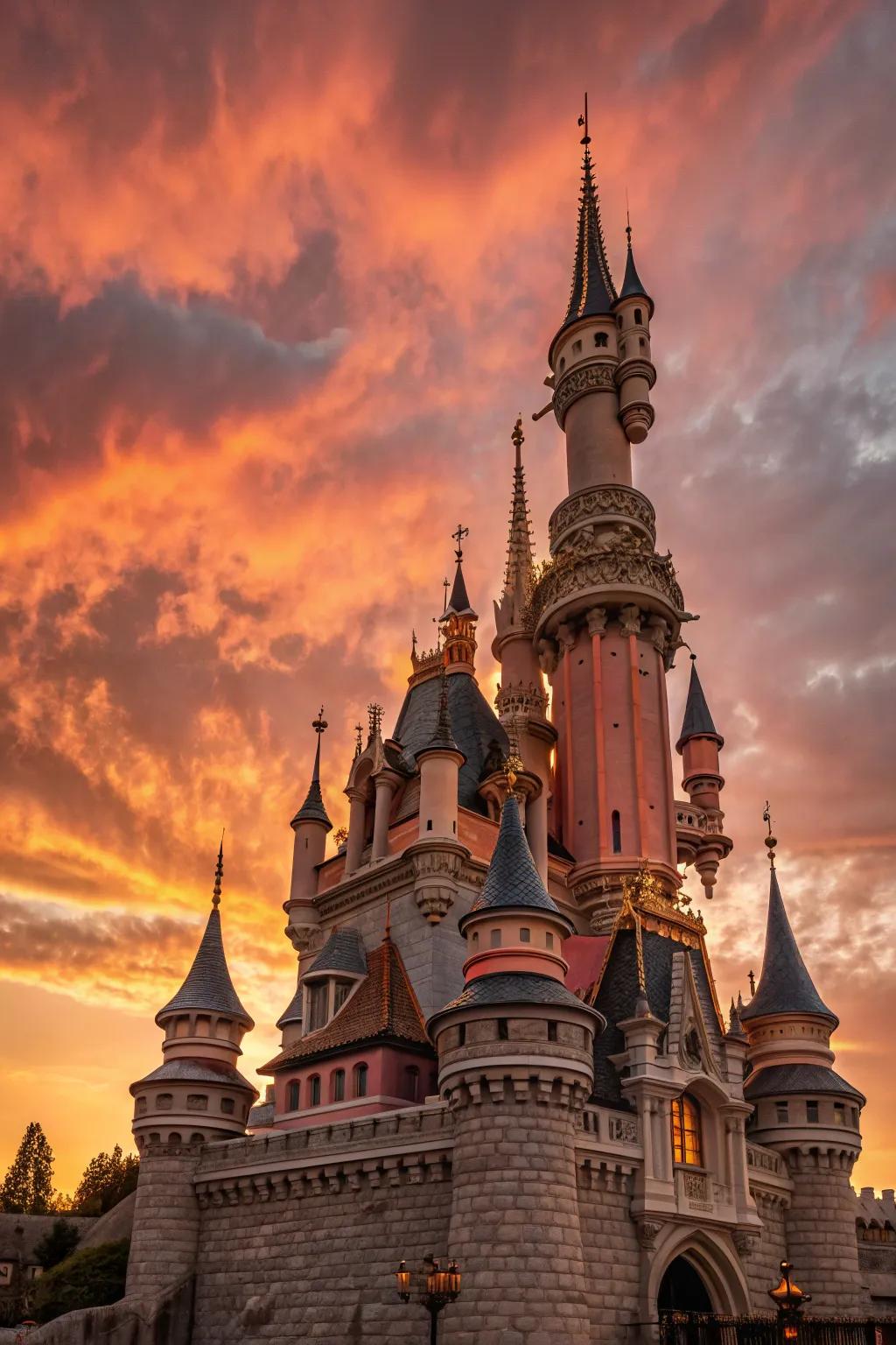 Enchanted spires delivering dreams to life.