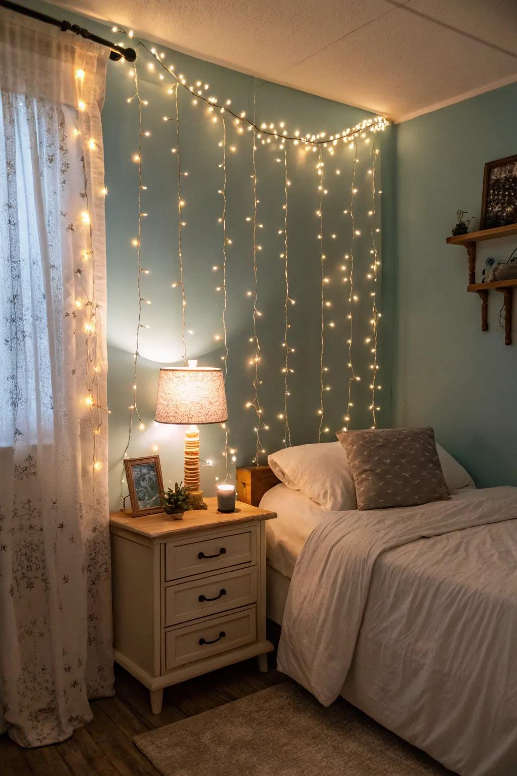 Fairy lights and warm lamps produce an inviting glow, instantly enhancing the coziness of any room.