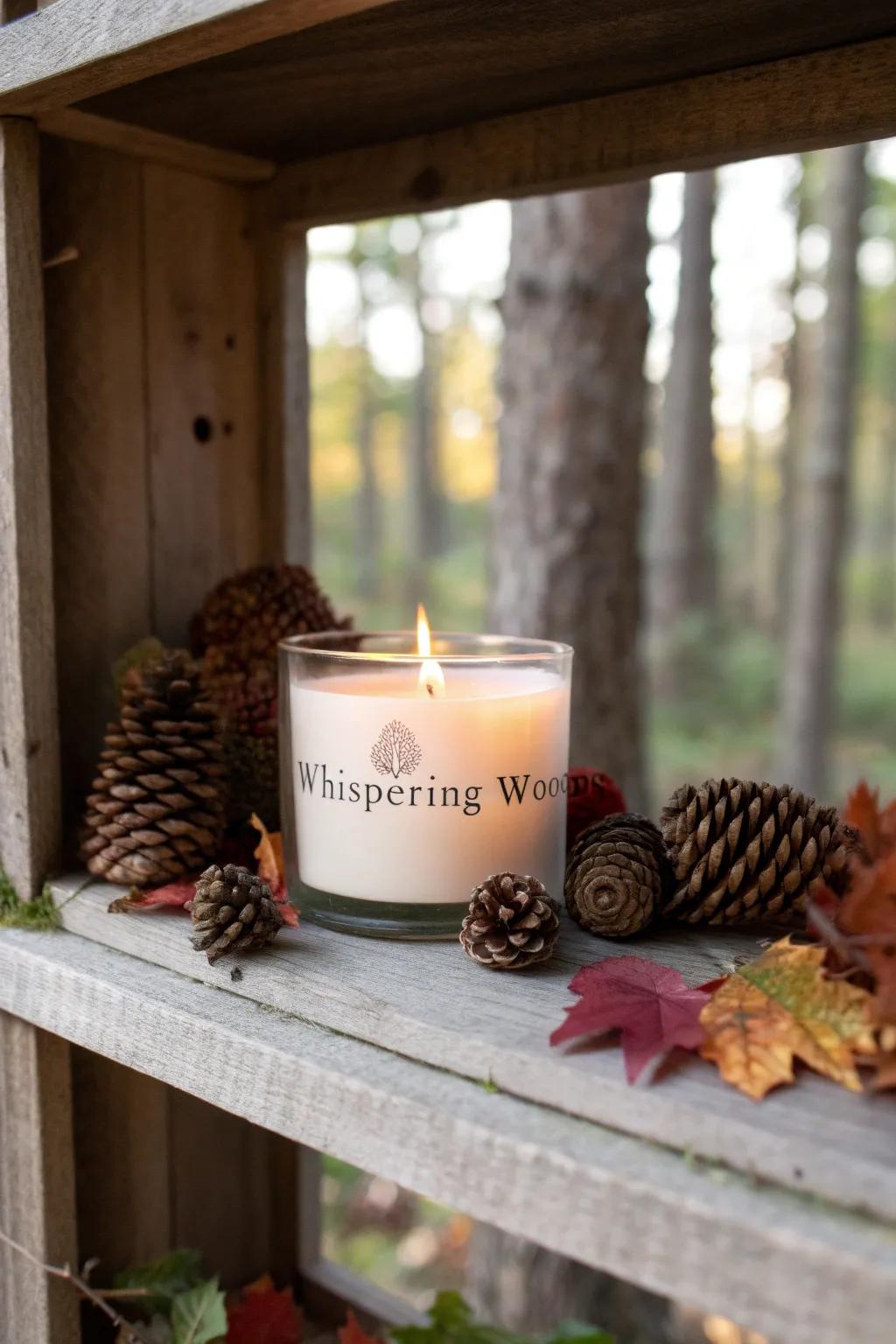 Rustic Ambiance with Whispering Grove Candle