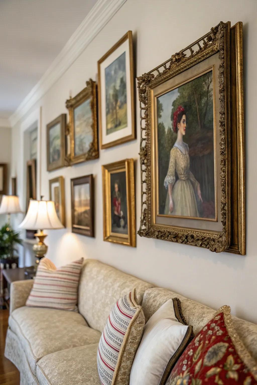 Historic artwork enriches any space with history and sophistication.