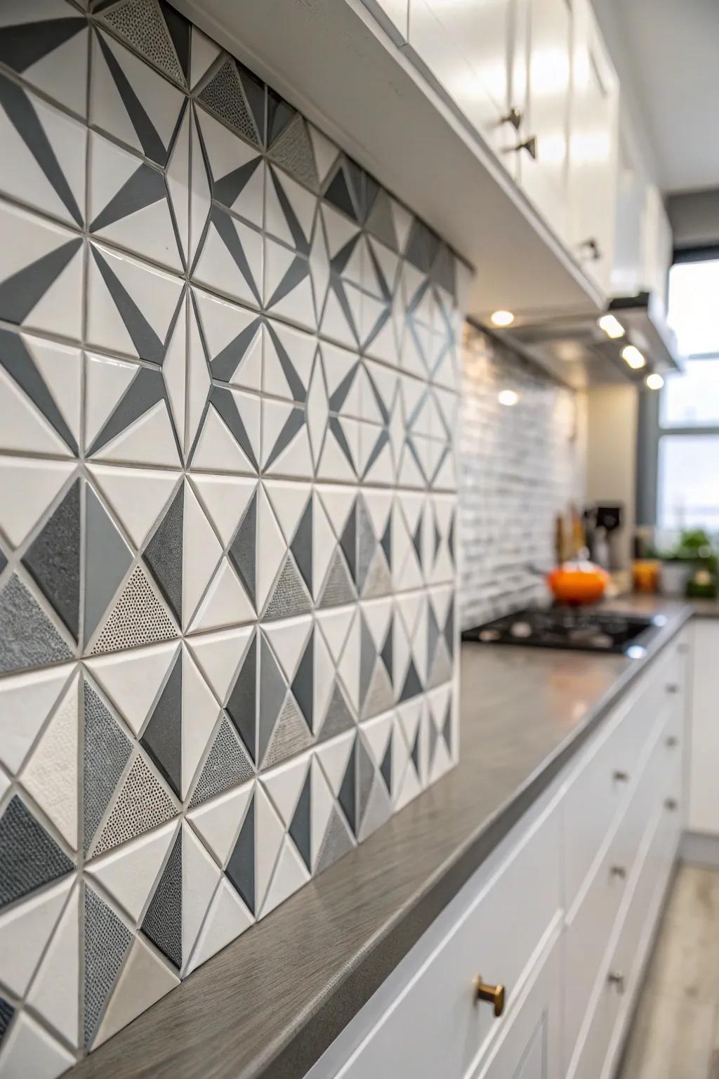 Adhesive tiles provide a fast makeover without substantial expenses.