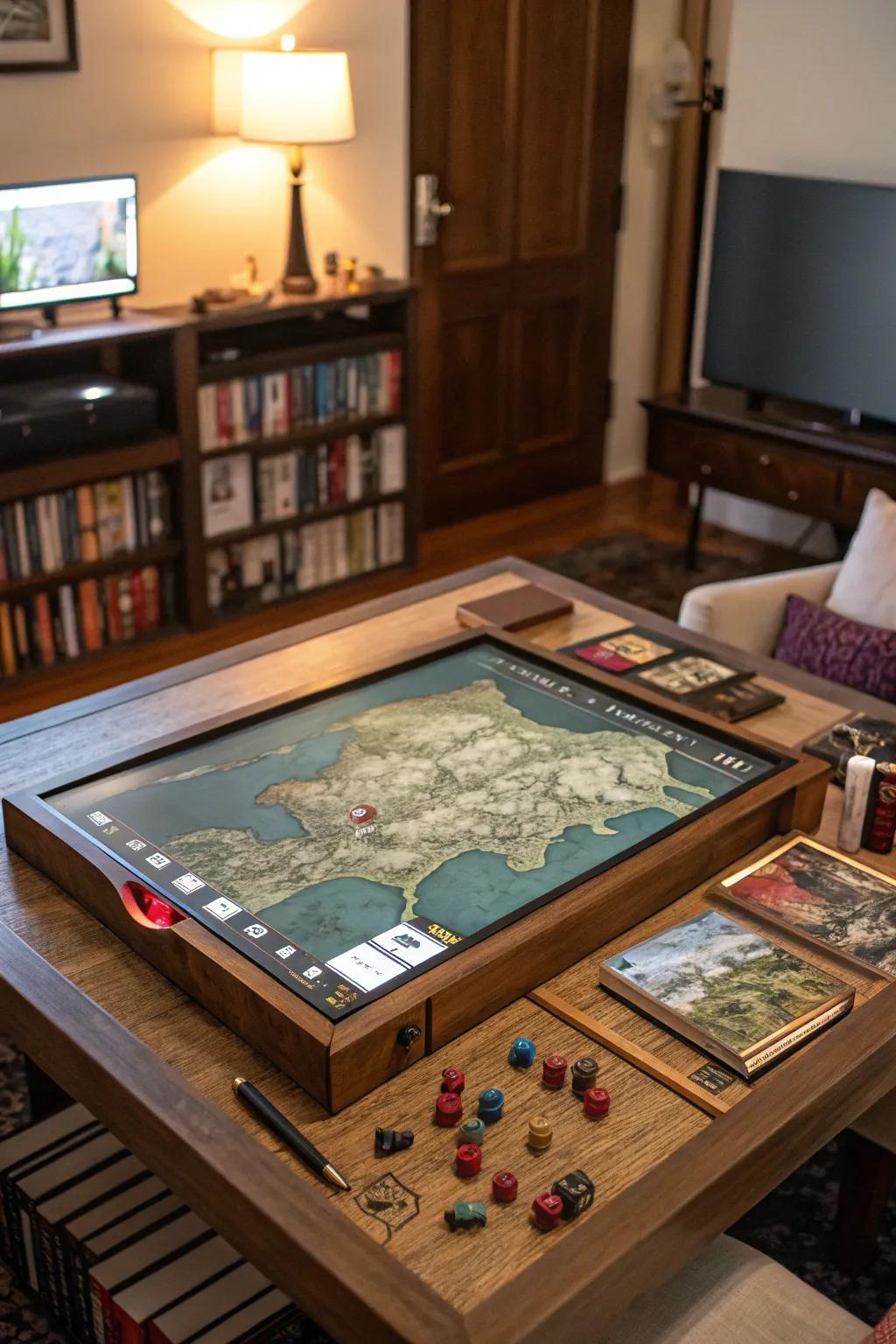 A digital map displayed on an integrated screen amplifies the adventure.