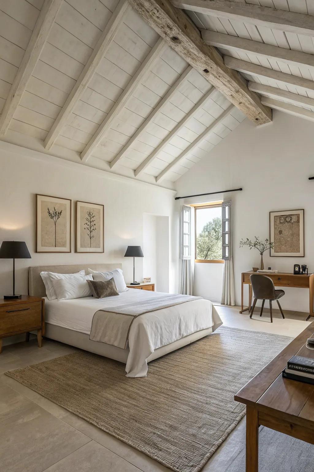 An expansive sanctuary providing freedom of movement and tranquility.