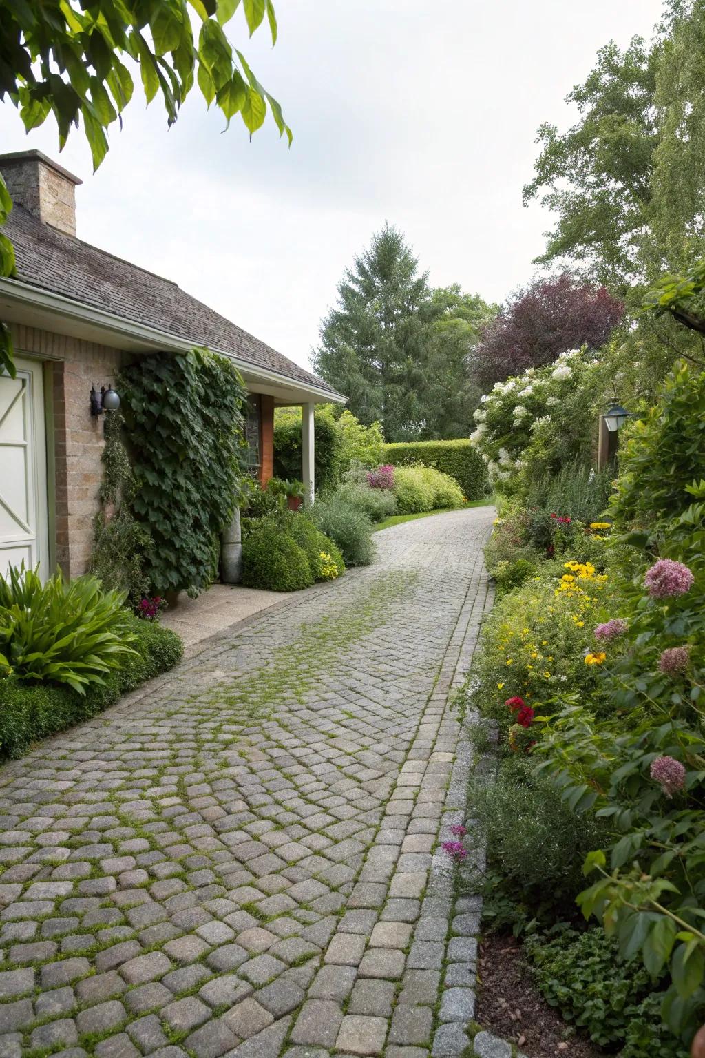 <strong><em>Cobblestone</em></strong> driveways provide enduring grace and strength.” loading=”lazy” class=”pimg”>
	</picture><figcaption><strong><em>Cobblestone</em></strong> driveways provide enduring grace and strength.</figcaption></figure>
<p><strong><em>Cobblestone</em></strong> driveways evoke a classic charm that truly transcends trends. I once assisted a dear friend in renovating their driveway with cobblestones, and it introduced an unmatched level of refinement to their property.</p>
<h3>May just do the trick:</h3>
<ul class=