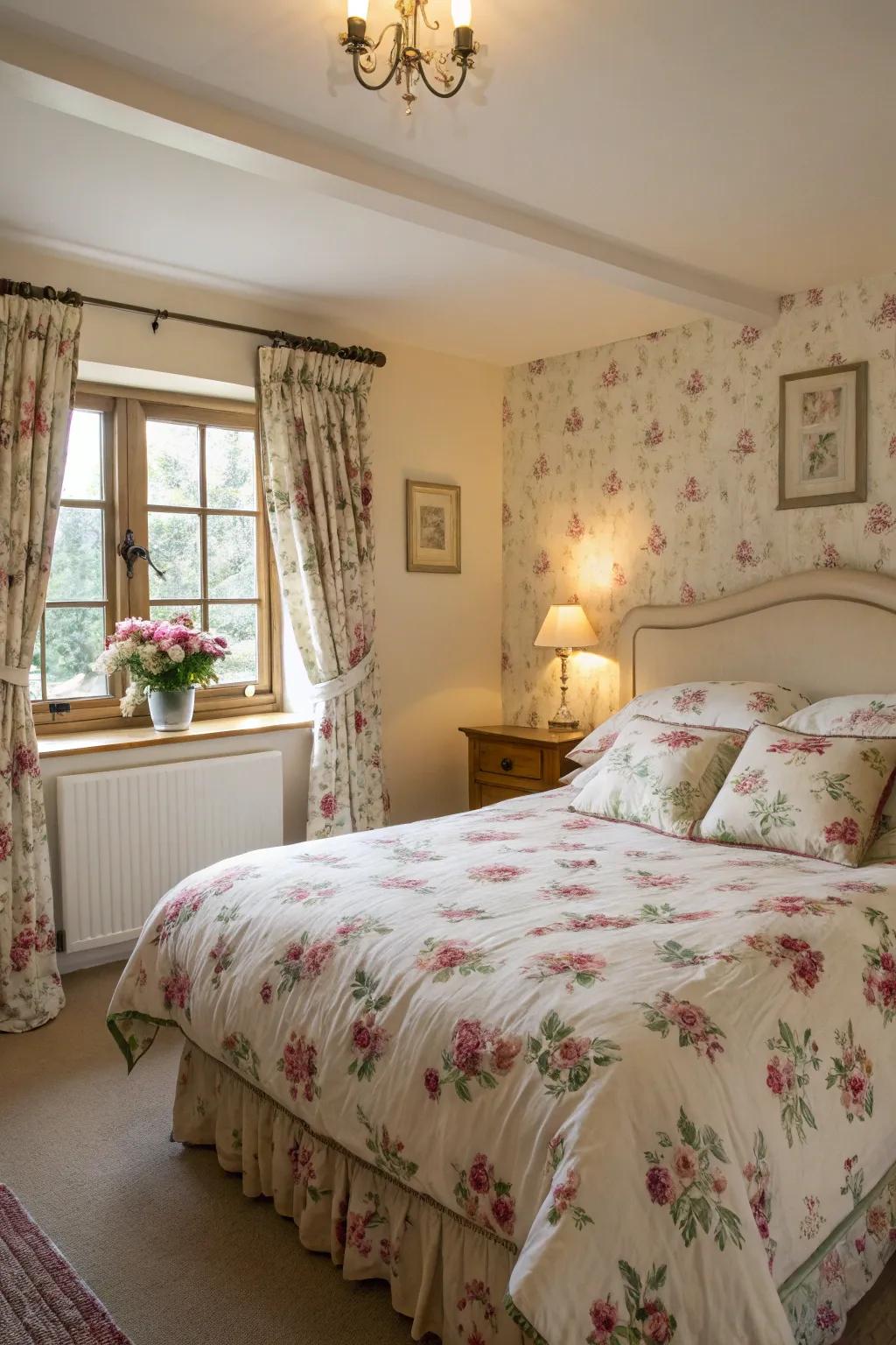 Floral designs usher the English countryside into your home.