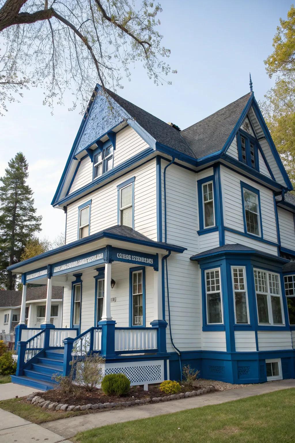 Bold contrasts enhance the visual impact of your home's details.