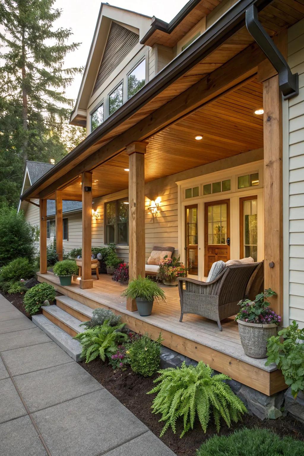 A delightful veranda perfect for relaxation.