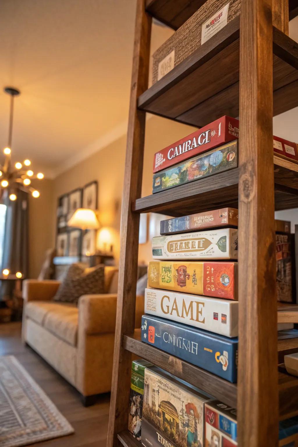 Vertical placement ensures accessing your games is uncomplicated.