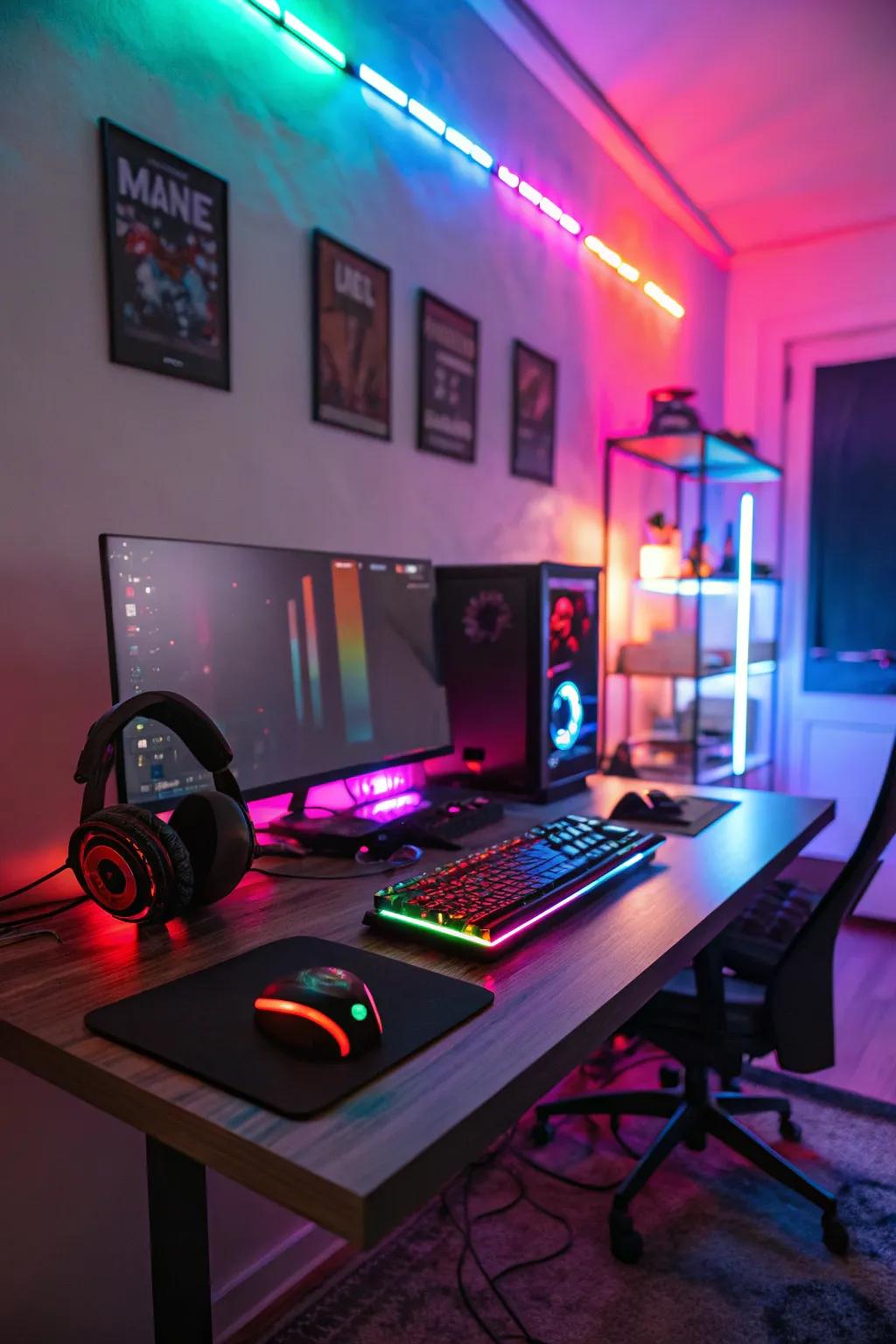 Chromatic lighting introduces a vibrant and energetic ambiance to any gaming setup.