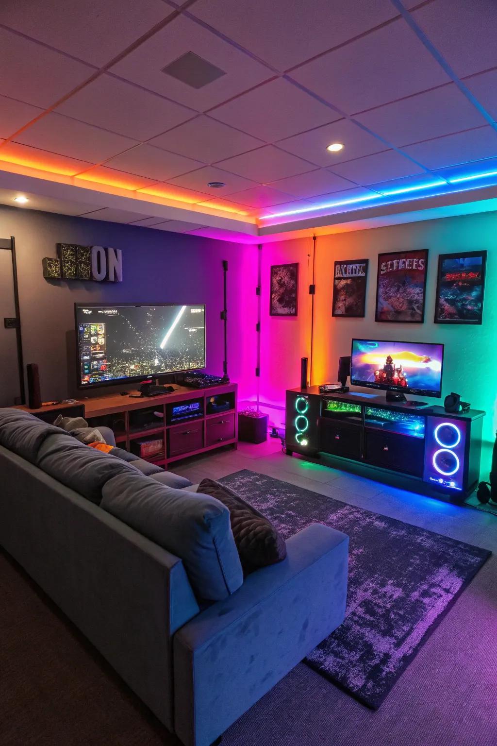 Spectrum illumination introduces an energetic element to any gaming setup.