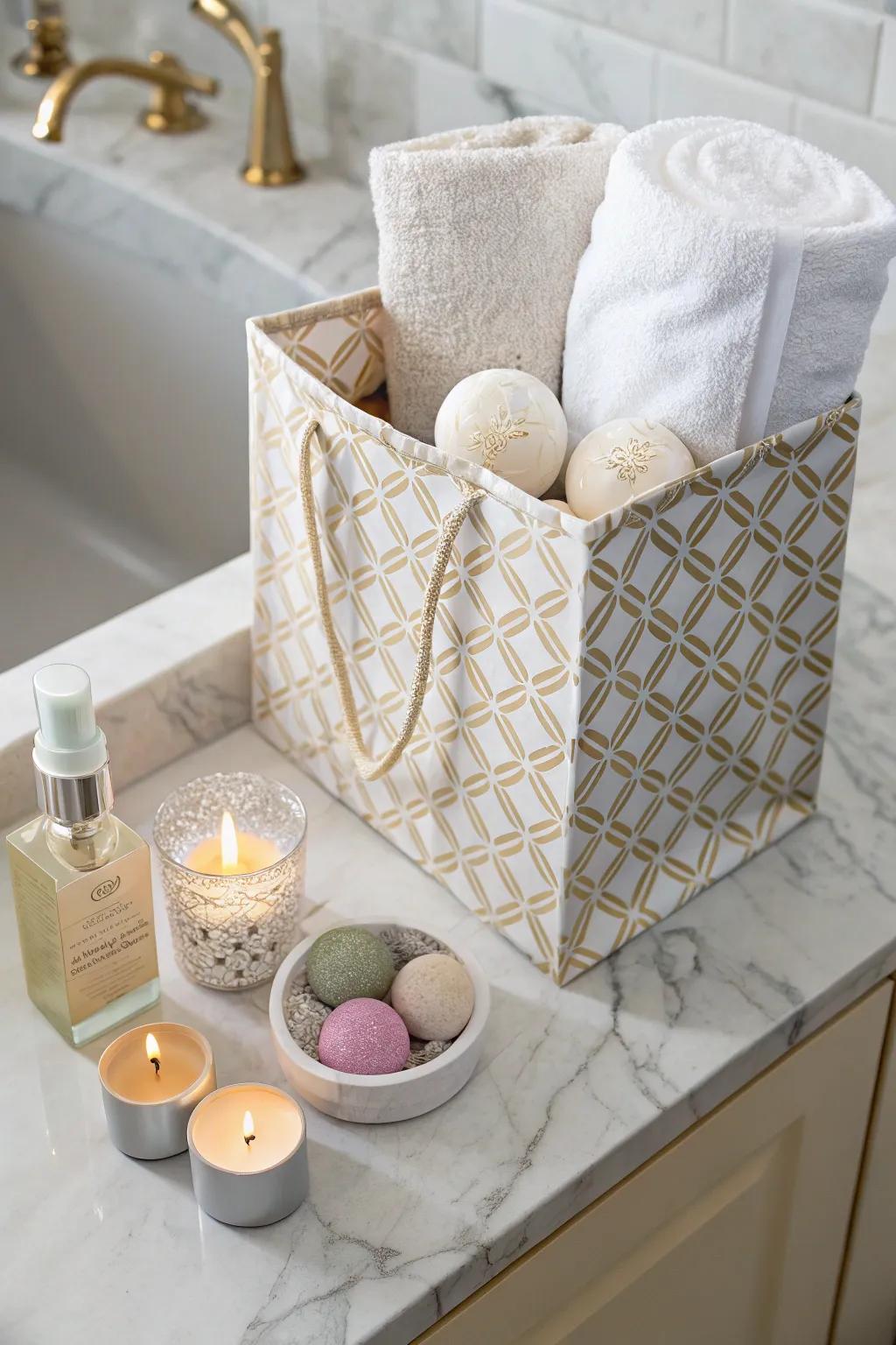 Treat her senses with a spa-inspired surprise.