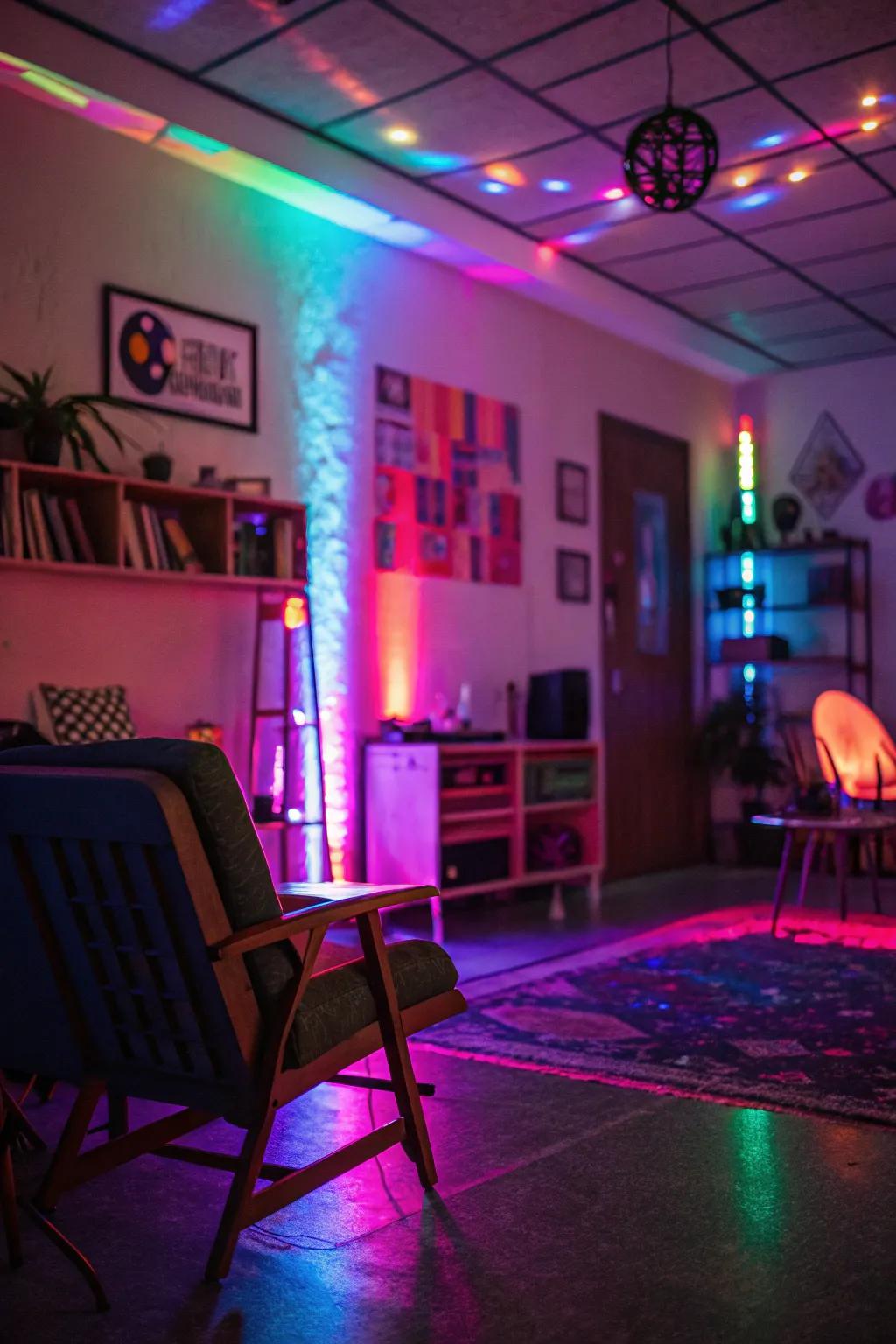 Brighten your environment via blacklights to instantaneously boost luminescence.