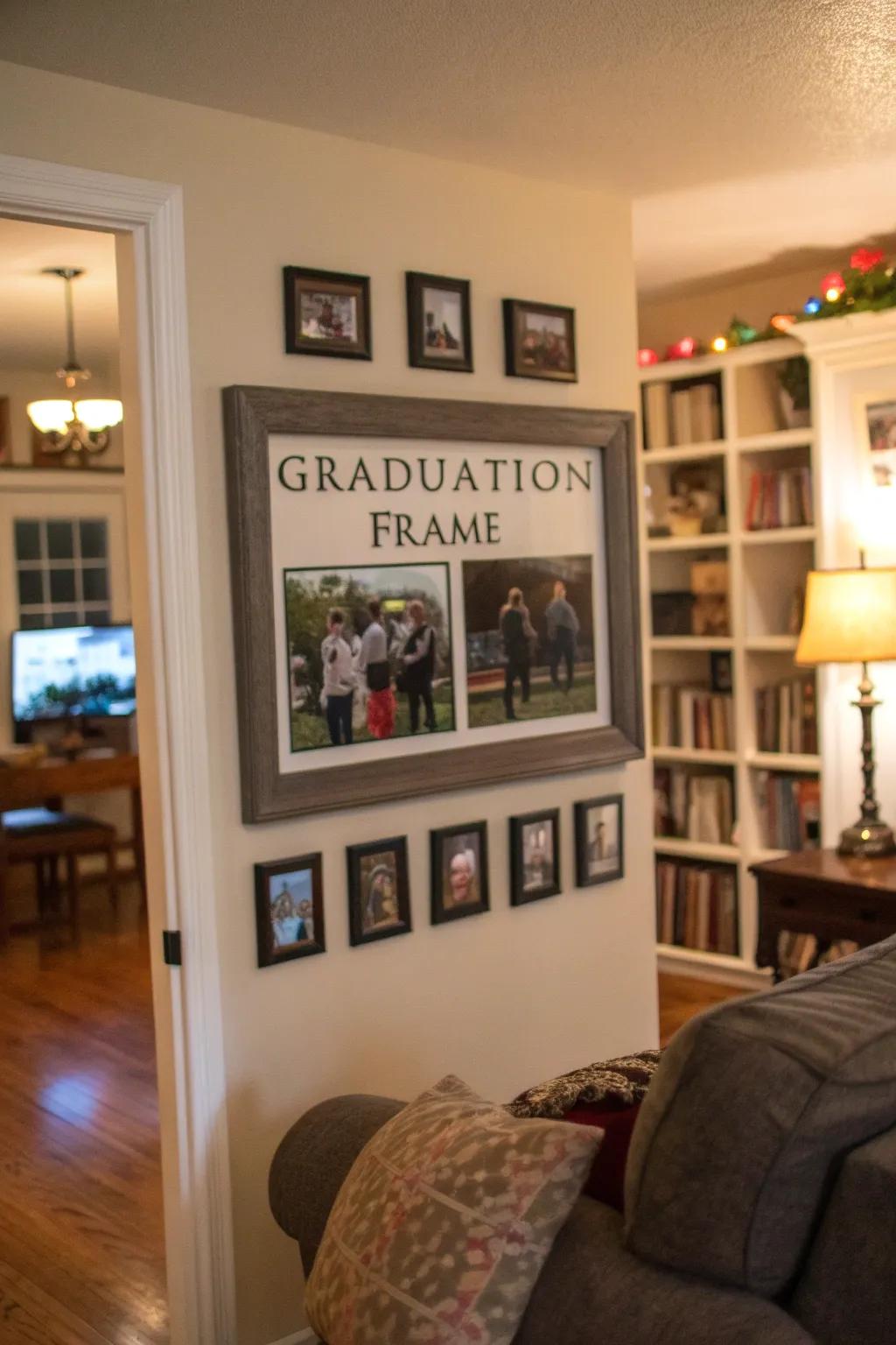 Personalized frames give a unique spin to your graduation memories.