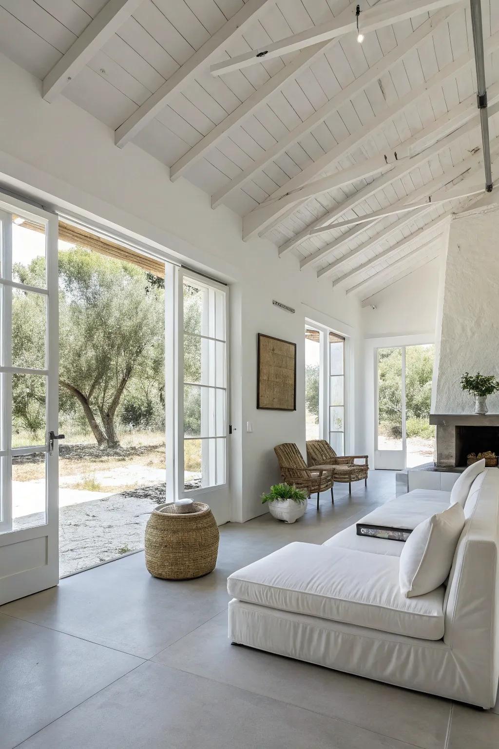 A simple guest house design that underscores area and peace.