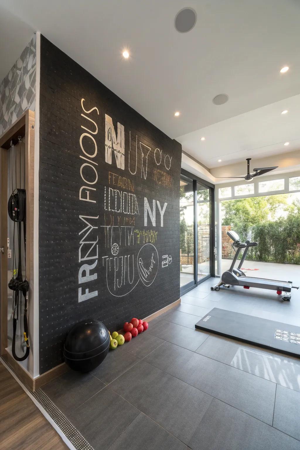 Get motivated with an inspirational saying display.