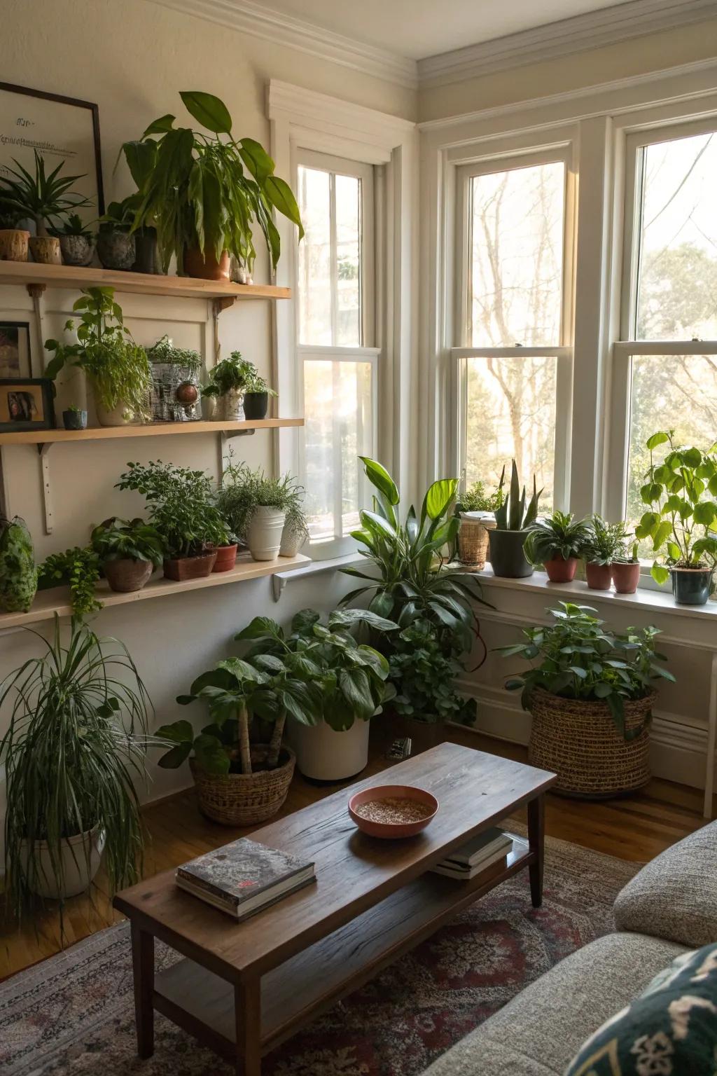 Infuse your indoor setting with a spectrum of botanical life to enrich your habitat.