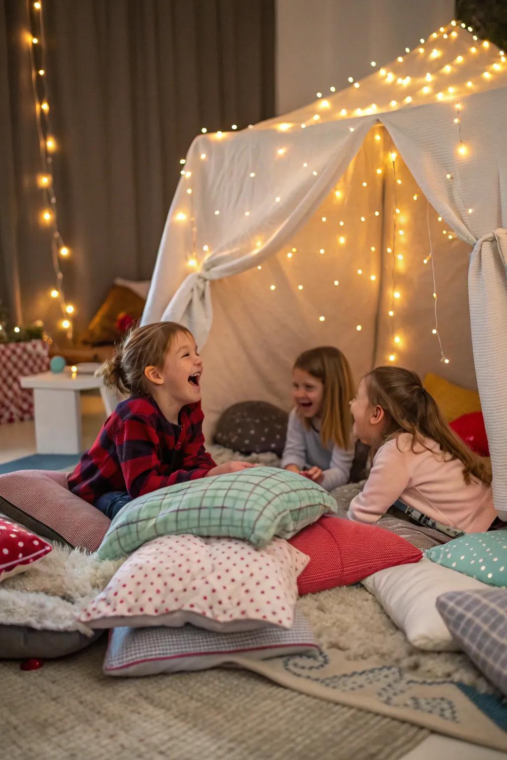 With an indoor campout, you can bring the excitement of the outdoors inside.