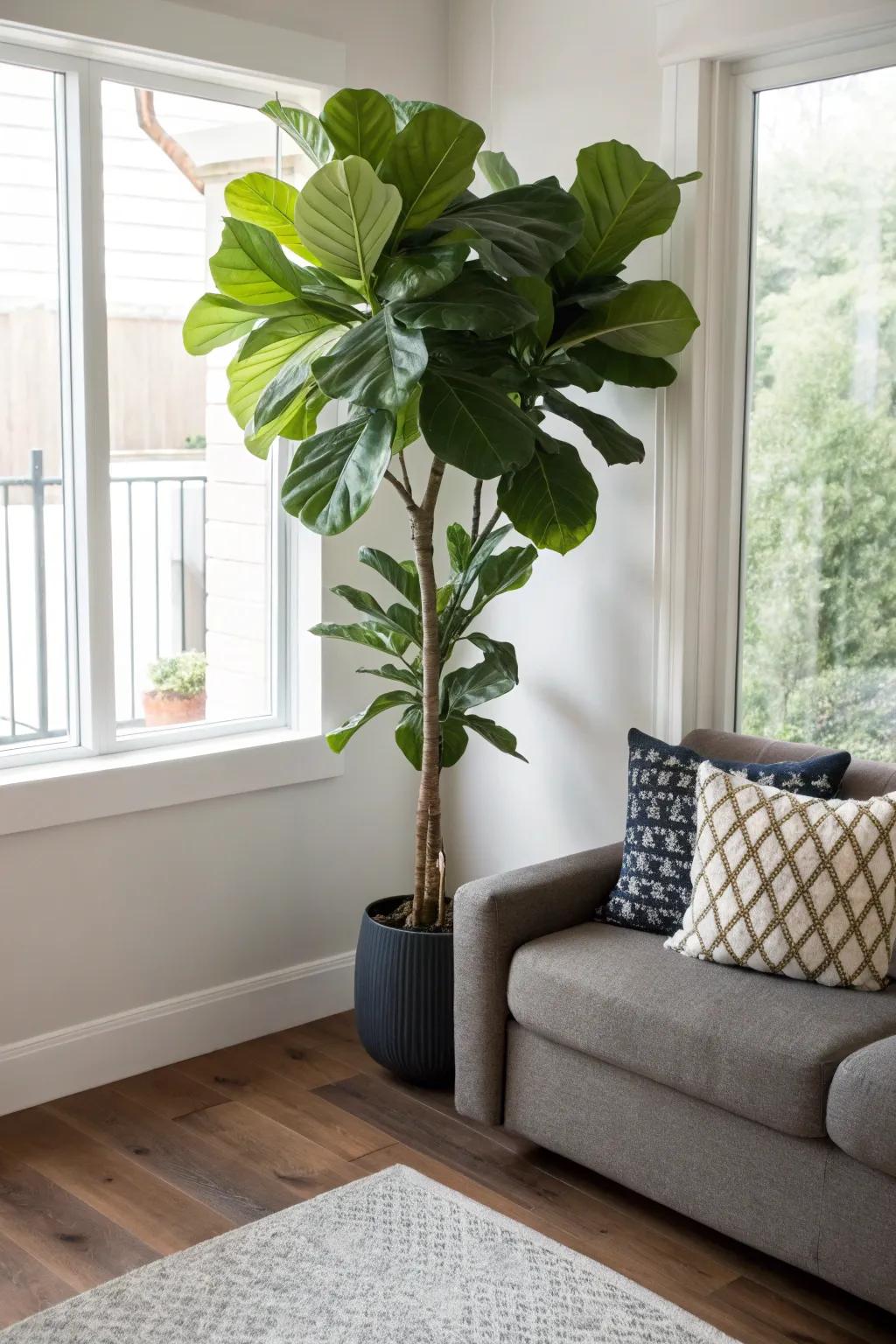 Incorporate height and sophistication into your living space with a Leafy Friend Fig.