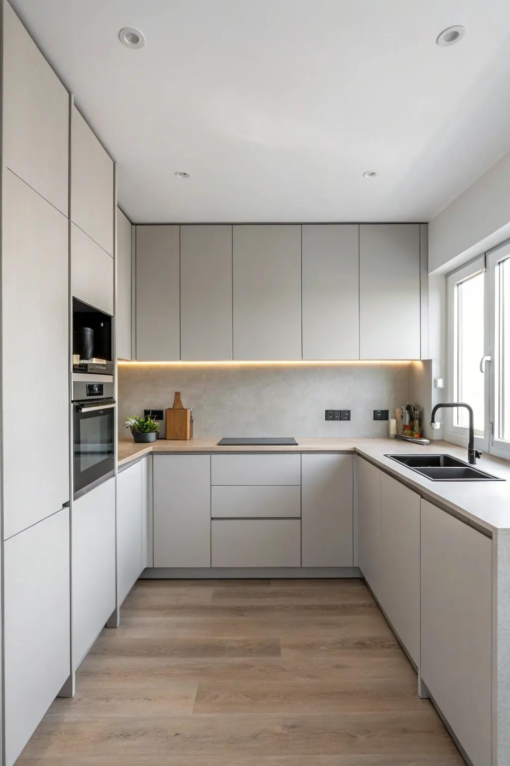 Uncluttered and straightforward, these cupboards redefine subtlety.