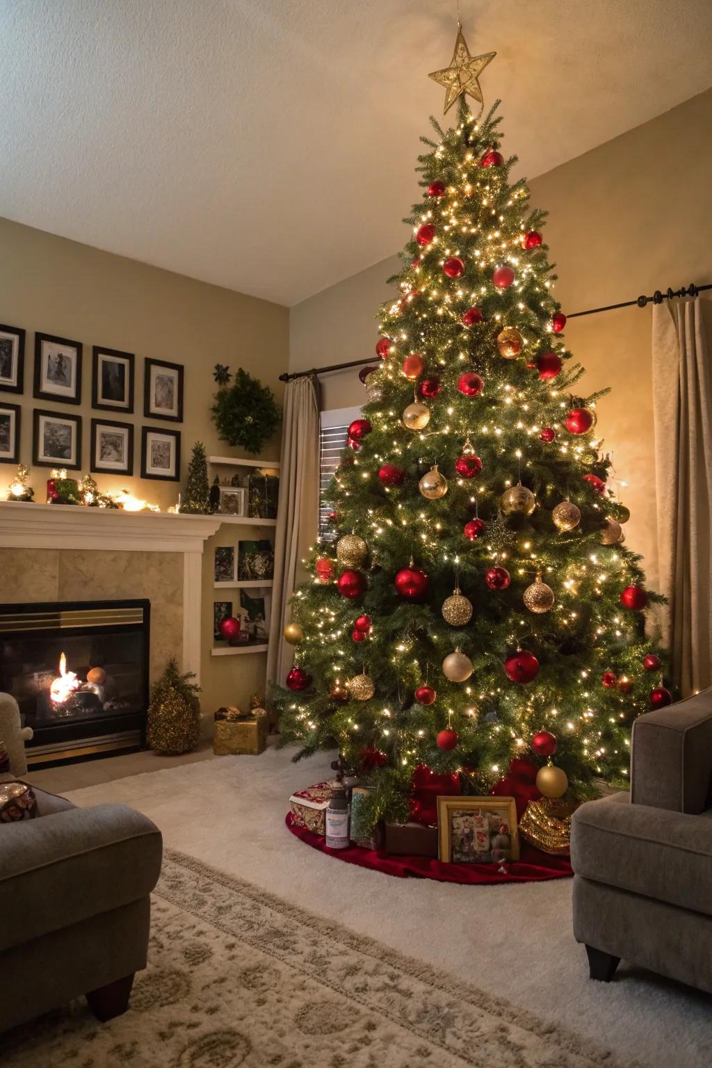 A stunning Christmas tree can transform your living room into a festive retreat.