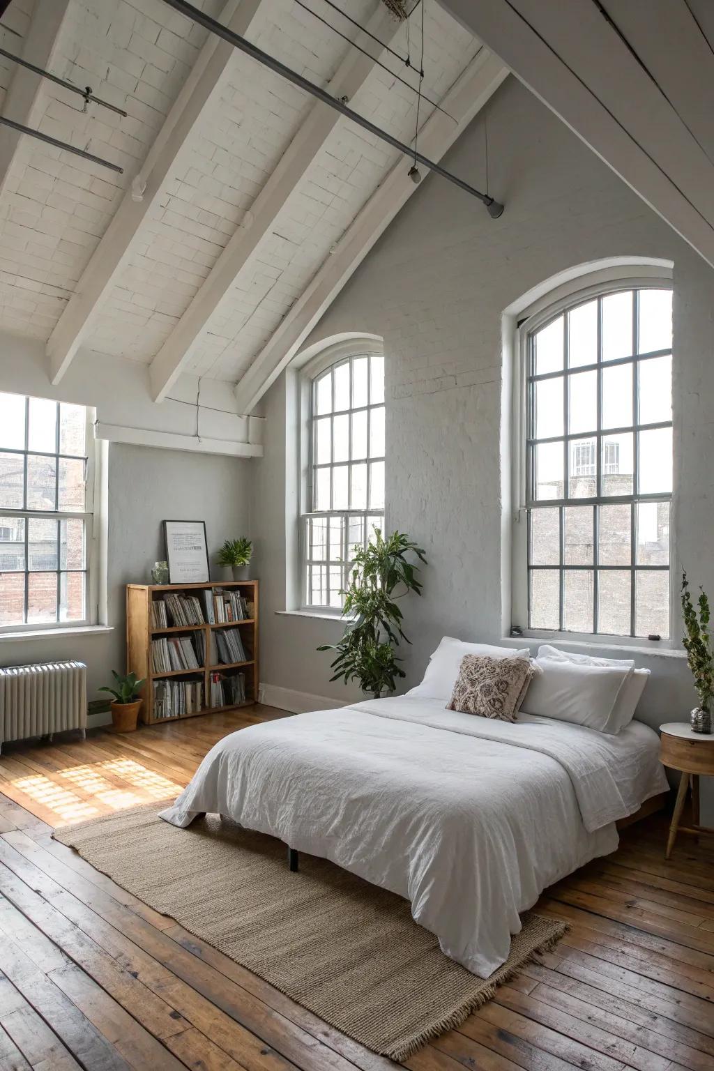 Optimize space with high ceilings and a spacious design.