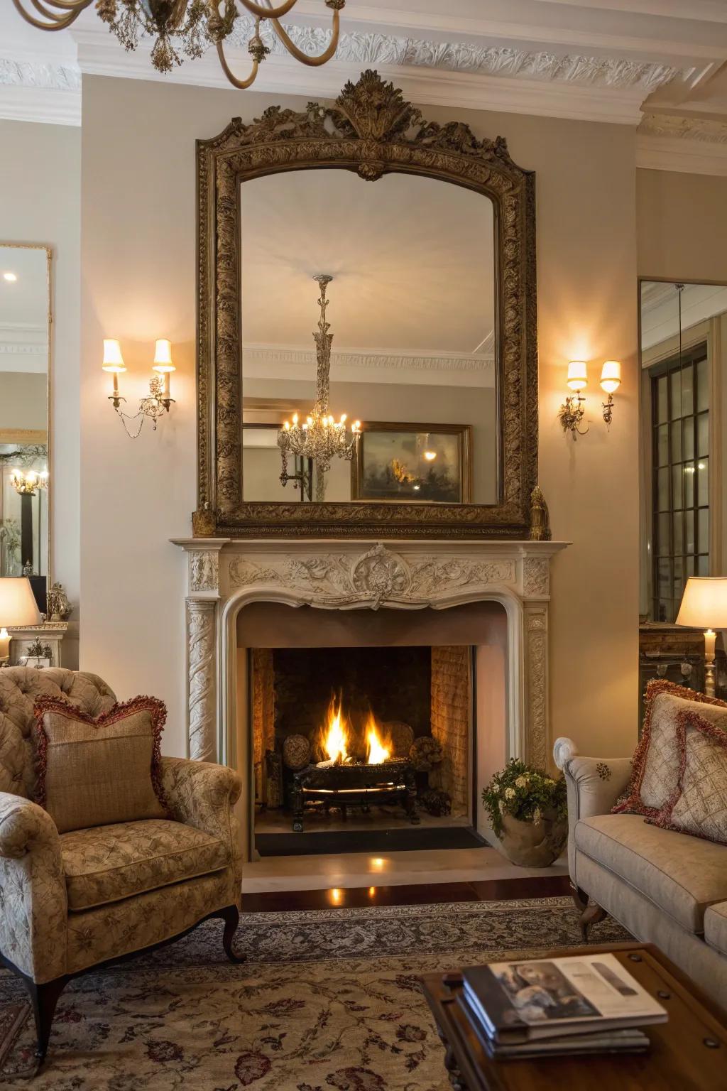 A grand statement mirror can transform and improve any room.