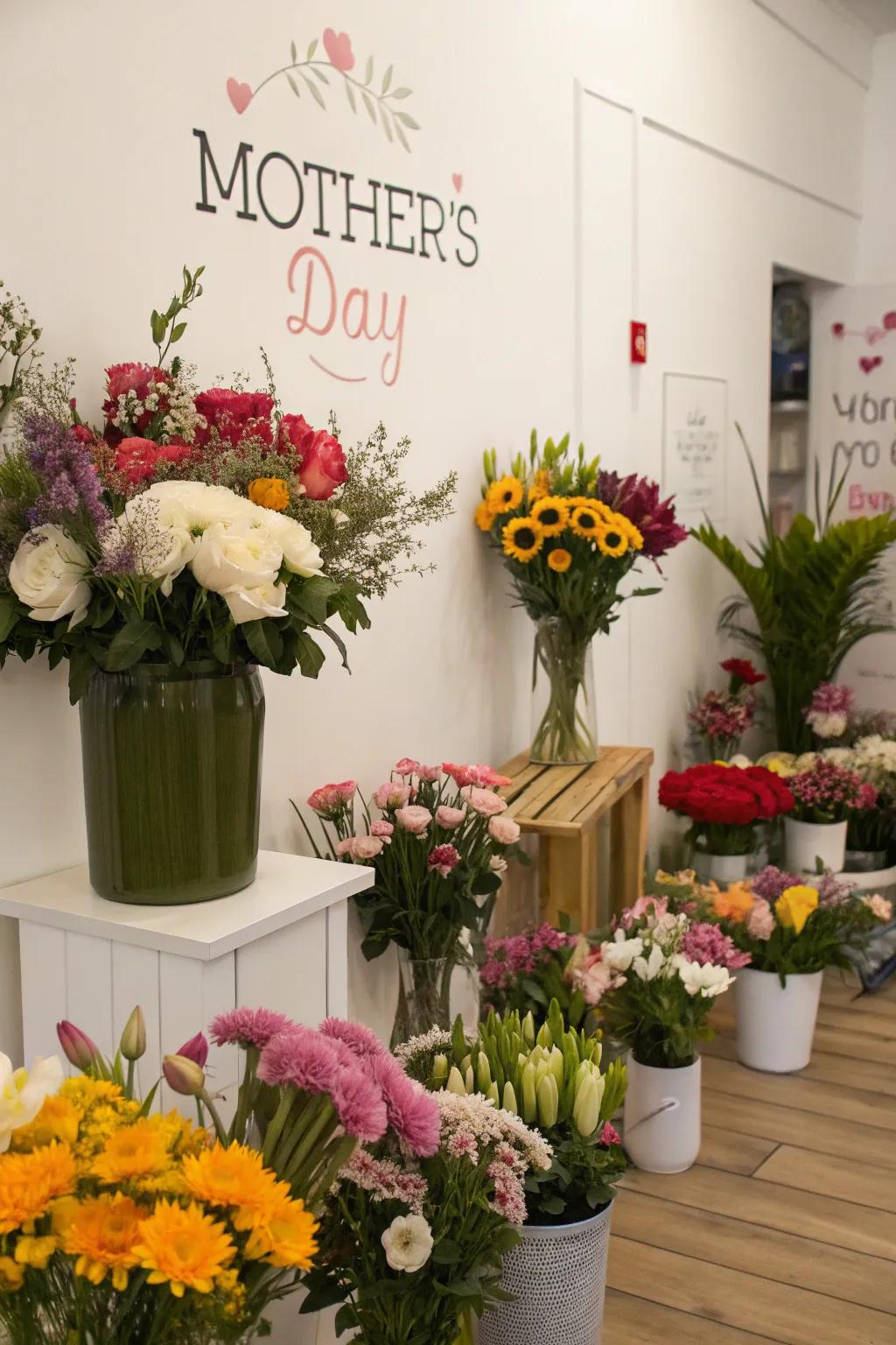 A floral dreamscape, the quintessential Mother's Day celebration.