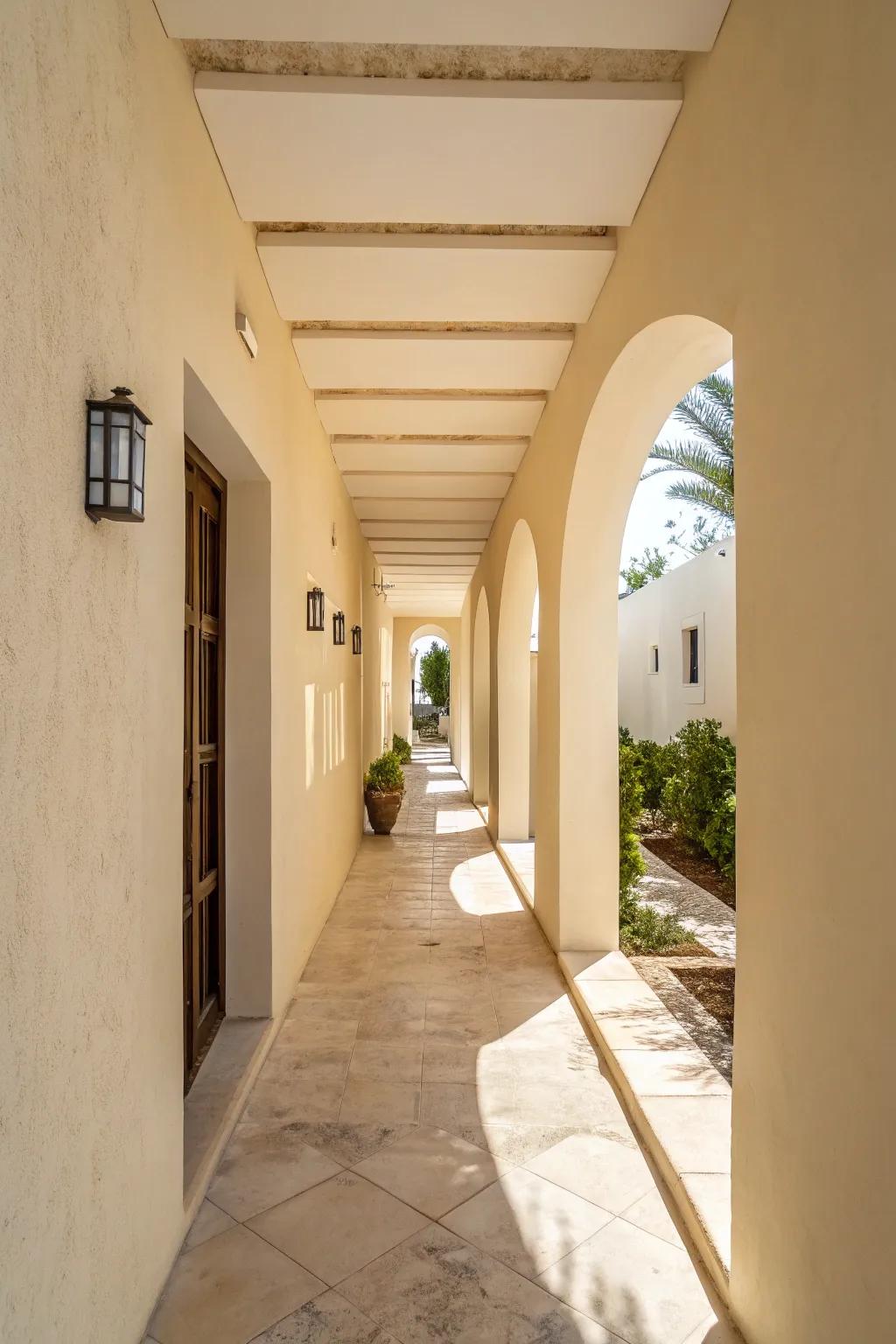 Bright, neutral palettes can make a confined entryway feel ample and pleasant.