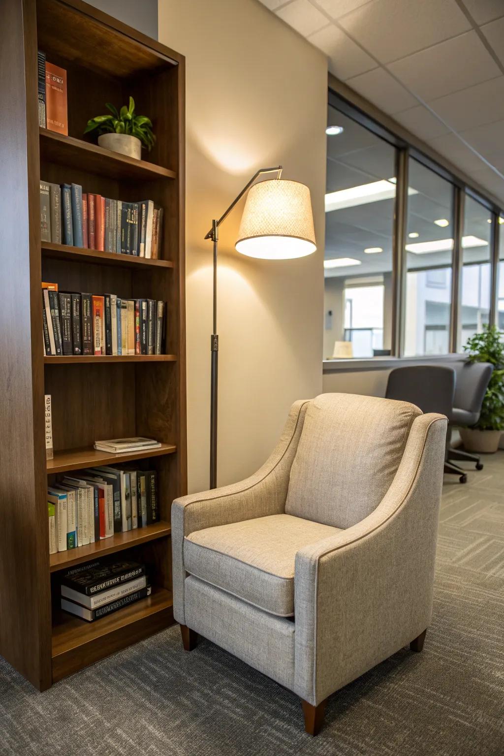 A serene nook designed for enjoyable moments with literature.