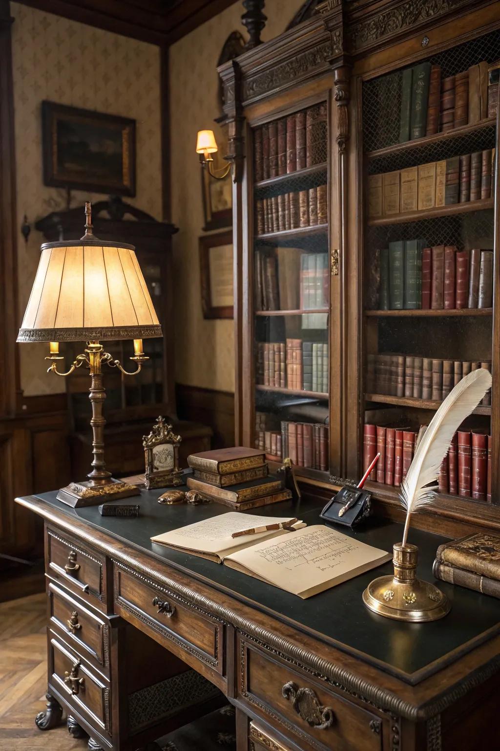 Enduring sophistication through dark wooden furnishings