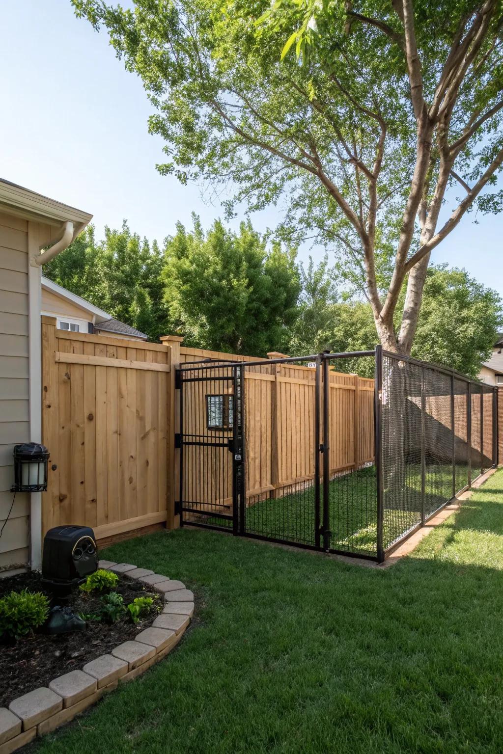 Confirm your dog's safety using a thoughtfully designed fenced enclosure.