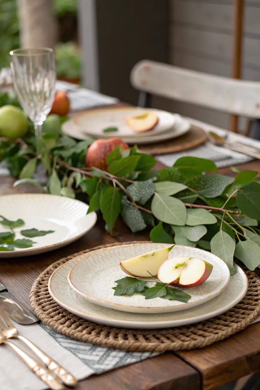Infuse your space by incorporating the essence of the outdoors through nature-inspired table decor.