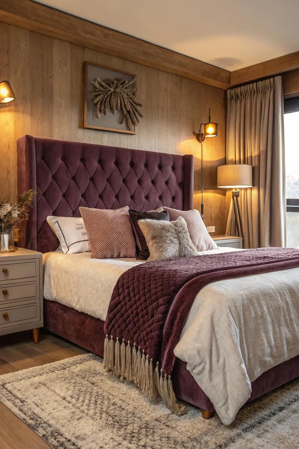 Velvet bed frames deliver comfort and luxury to any bedroom setting.