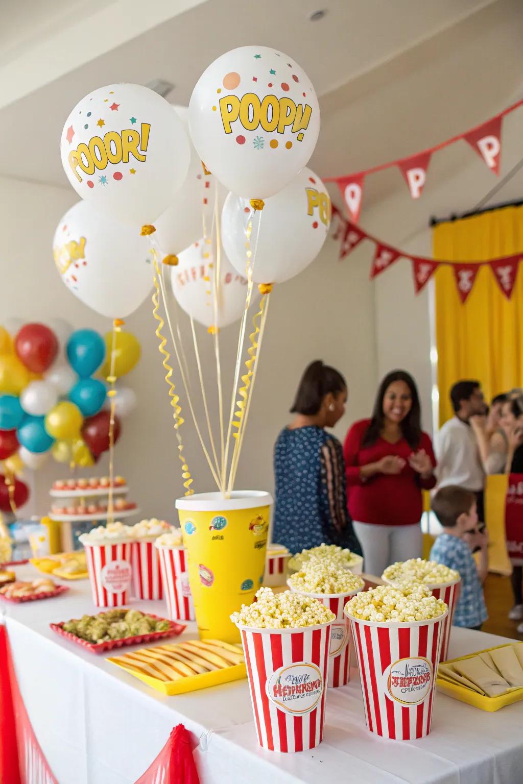 Crispy puff balloons introduce a playful element to any celebratory occasion.