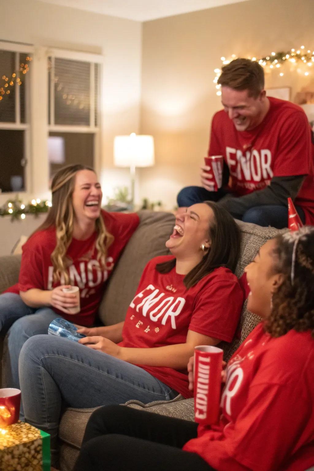 Customized red flag T-shirts bring a delightful personal touch.