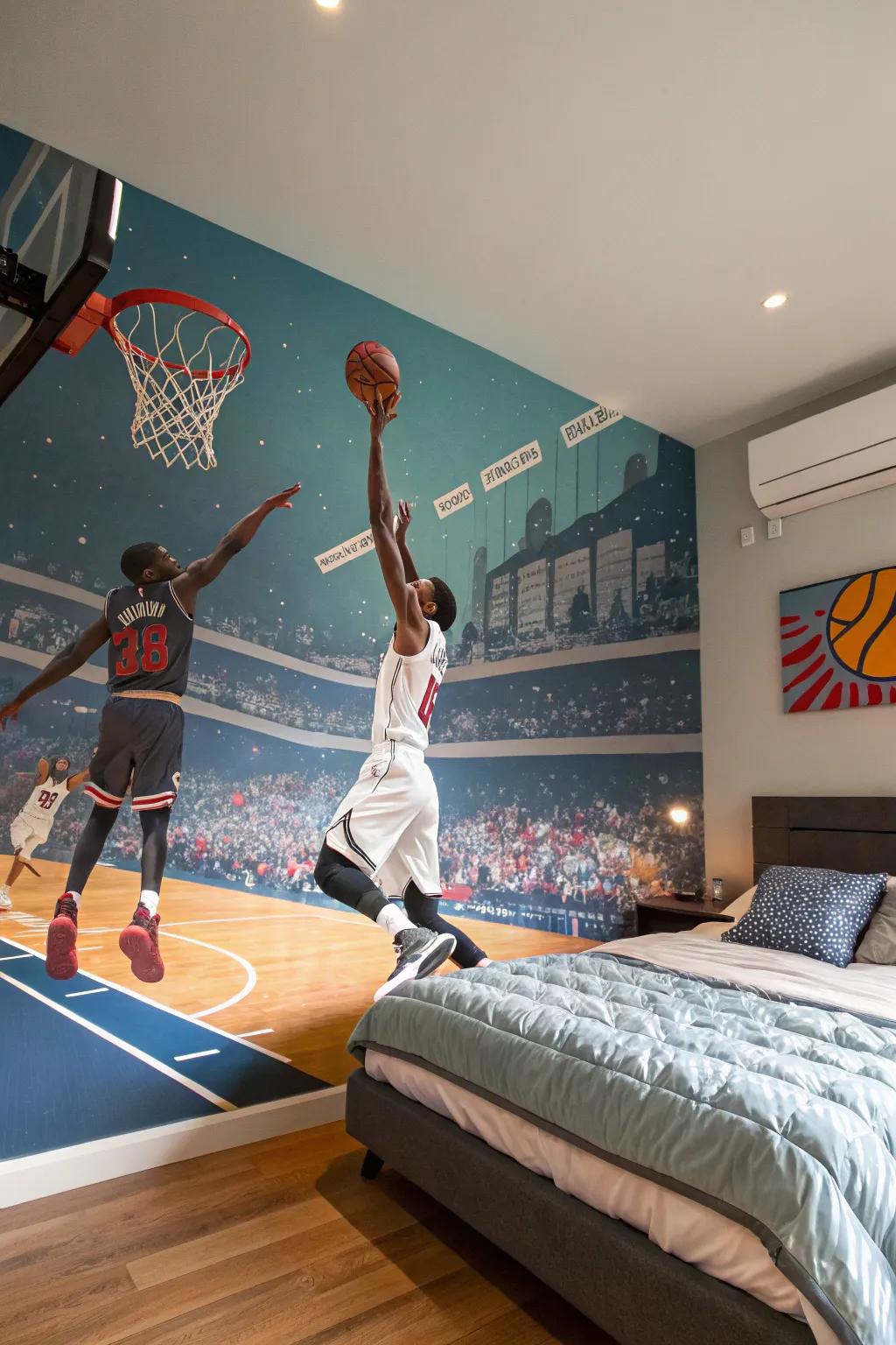 With alluring sports-themed wall art, bring the game to life.