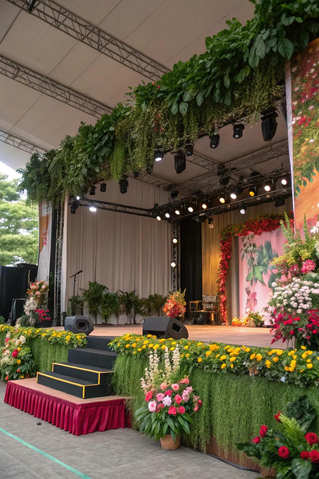 A floral paradise that enthralls the senses with its brilliant colors.