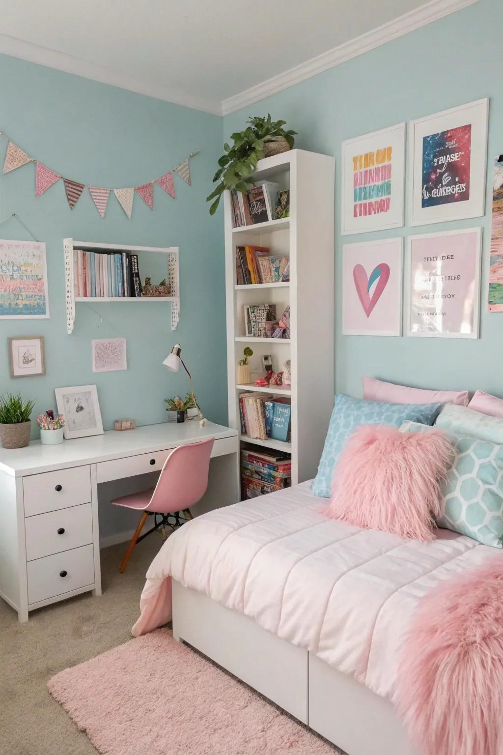 Pastel tones can create a peaceful and inviting atmosphere.